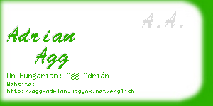adrian agg business card